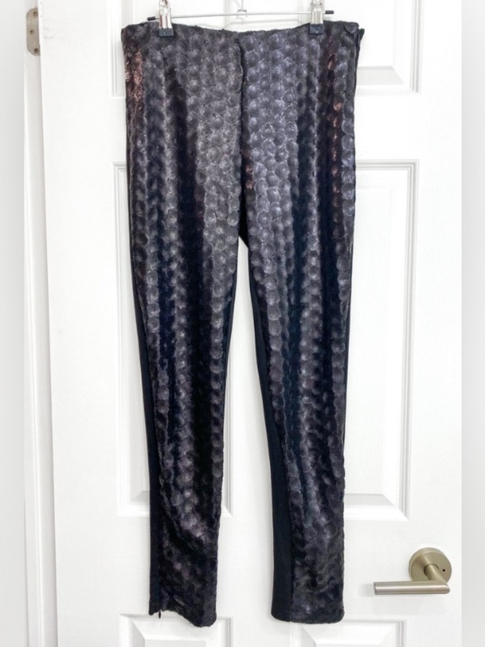 Goldie Black Sequin Leggings w/ Zippers